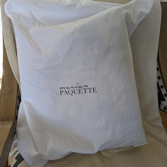 Marian Paquette Handbag Blue Beige Brown Print NWOT - Picture 4 of 4